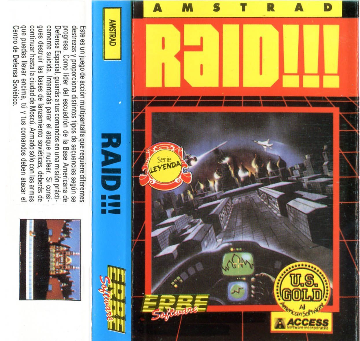 Caratula de Raid !!! para Amstrad CPC