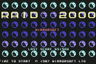 Pantallazo de Raid 2000 para Commodore 64