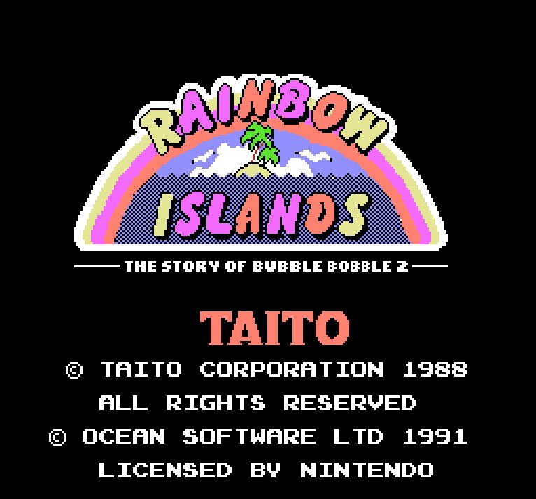 Pantallazo de Rainbow Islands para Nintendo (NES)