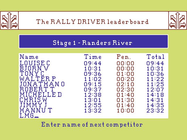 Pantallazo de Rally Driver para Commodore 64