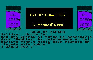 Pantallazo de Ramblas: El Caso Vega para Amstrad CPC