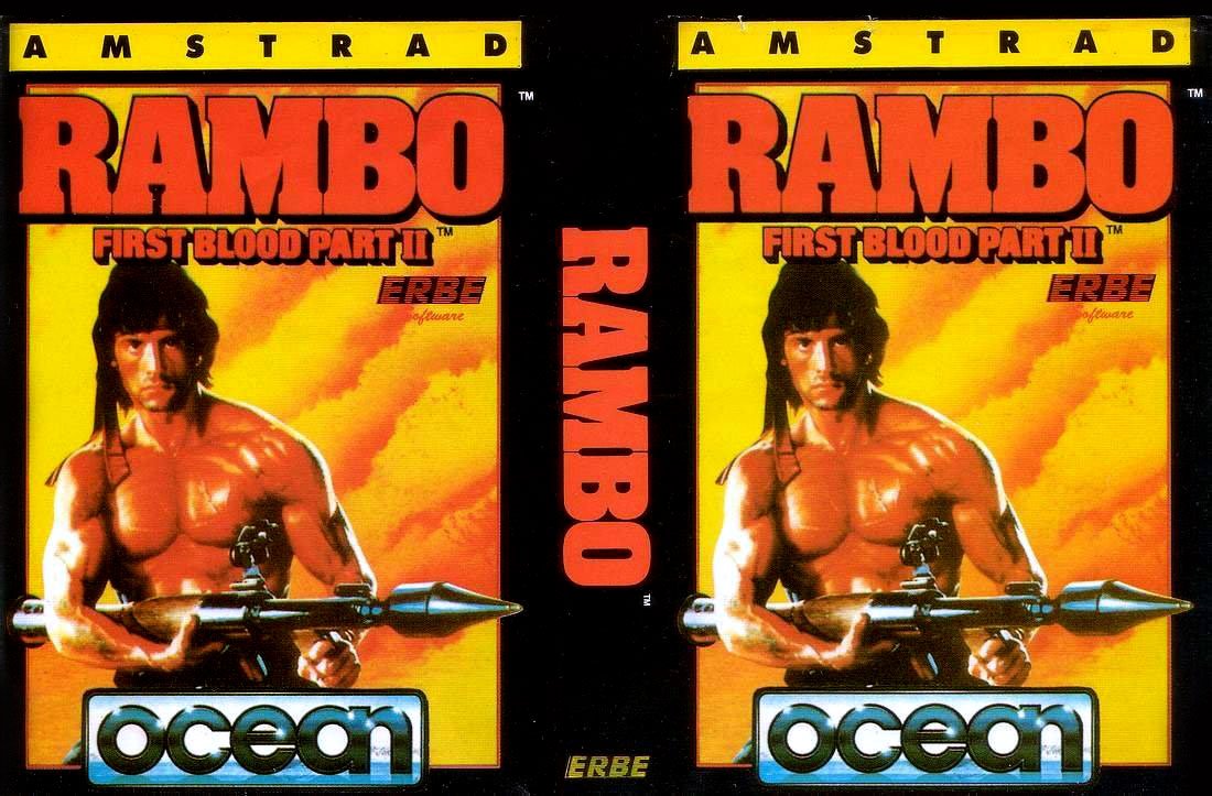 Caratula de Rambo: First Blood Part II para Amstrad CPC