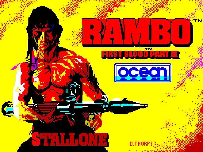 Pantallazo de Rambo: First Blood Part II para Spectrum