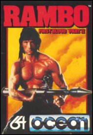 Caratula de Rambo First Blood Part II para Commodore 64