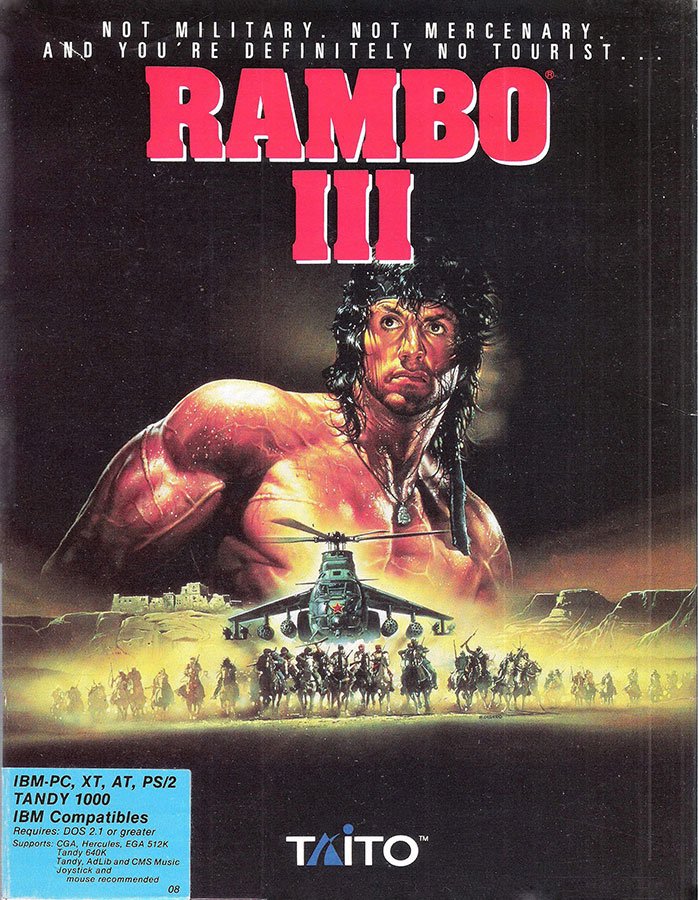 Caratula de Rambo III para PC