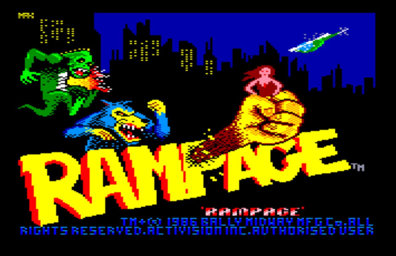 Pantallazo de Rampage para Amstrad CPC