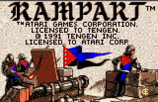 Pantallazo de Rampart para Atari Lynx