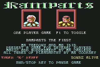 Pantallazo de Ramparts para Commodore 64