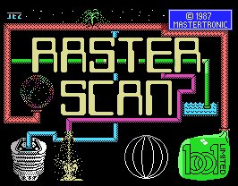 Pantallazo de Raster Scan para MSX
