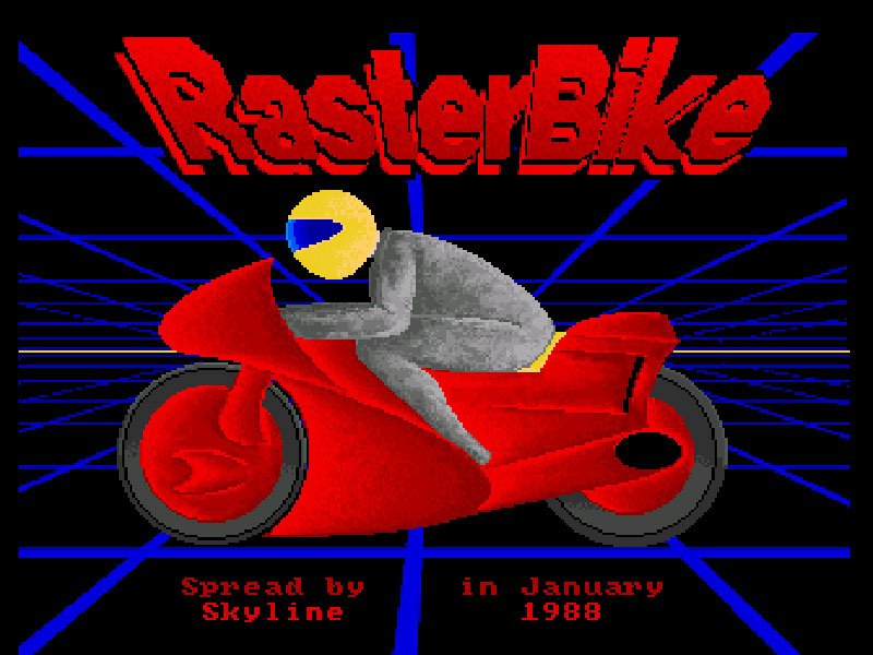 Pantallazo de RasterBike para Amiga