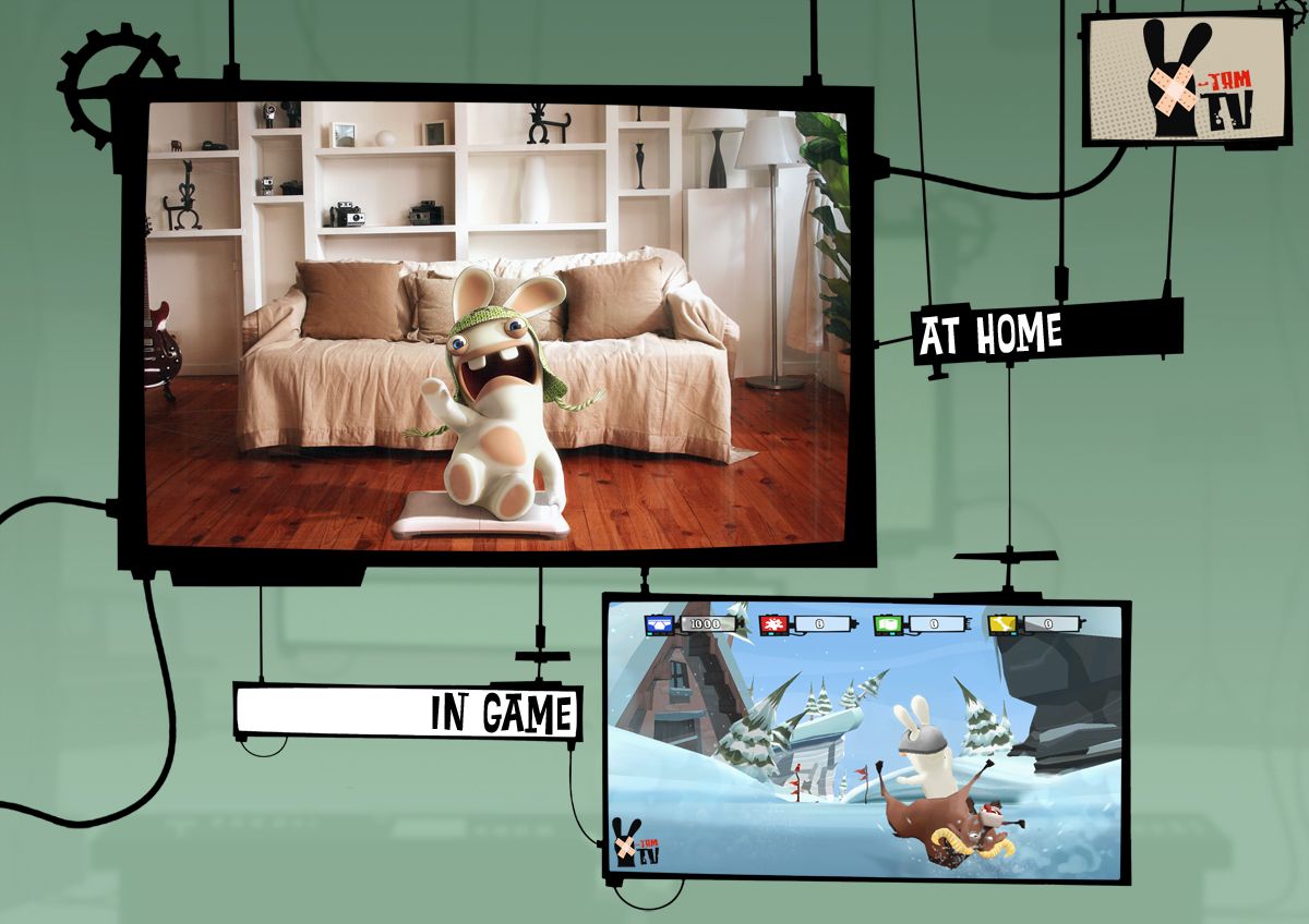 Pantallazo de Rayman Raving Rabbids TV Party para Wii