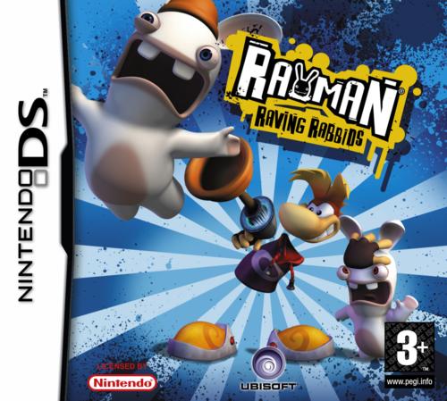 Caratula de Rayman Raving Rabbids para Nintendo DS