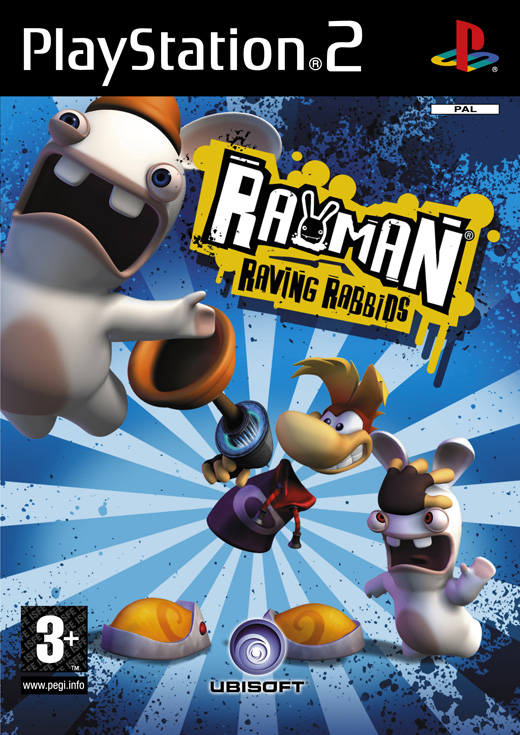 Caratula de Rayman Raving Rabbids para PlayStation 2