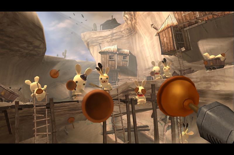 Pantallazo de Rayman Raving Rabbids para Wii