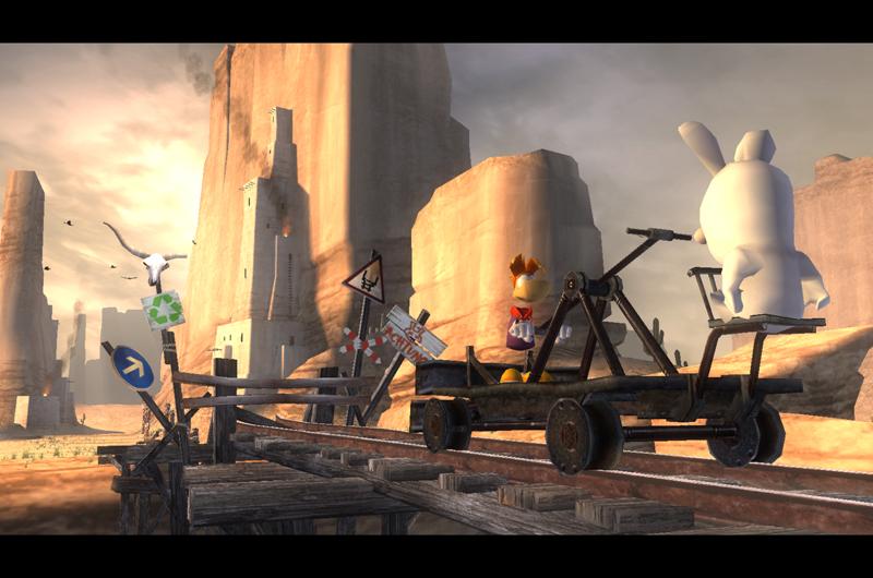 Pantallazo de Rayman Raving Rabbids para Wii