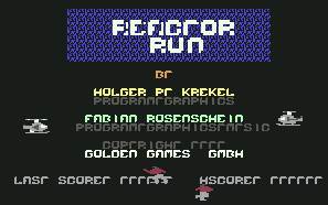 Pantallazo de Reactor Run para Commodore 64