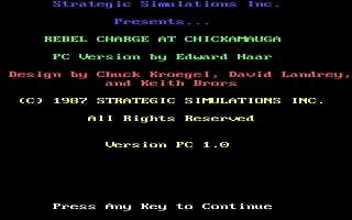 Pantallazo de Rebel Charge at Chickamauga para PC