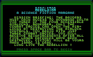 Pantallazo de Rebelstar para Amstrad CPC