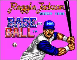Pantallazo de Reggie Jackson Baseball para Sega Master System