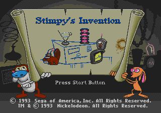 Pantallazo de Ren & Stimpy Show Presents: Stimpy's Invention, The para Sega Megadrive