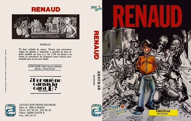 Caratula de Renaud para Amstrad CPC