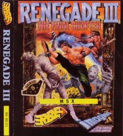Caratula de Renegade III para MSX