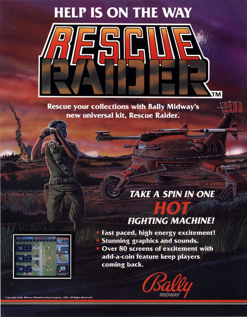 Caratula de Rescue Raider para M.A.M.E.