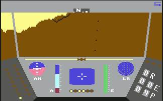 Pantallazo de Rescue on Fractalus para Commodore 64