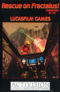 Caratula de Rescue on Fractalus para Commodore 64