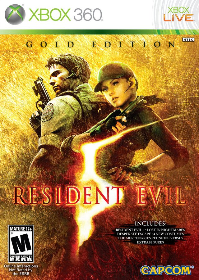 Caratula de Resident Evil 5: Gold Edition para Xbox 360