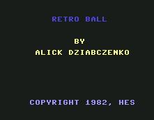 Pantallazo de Retro Ball para Commodore 64