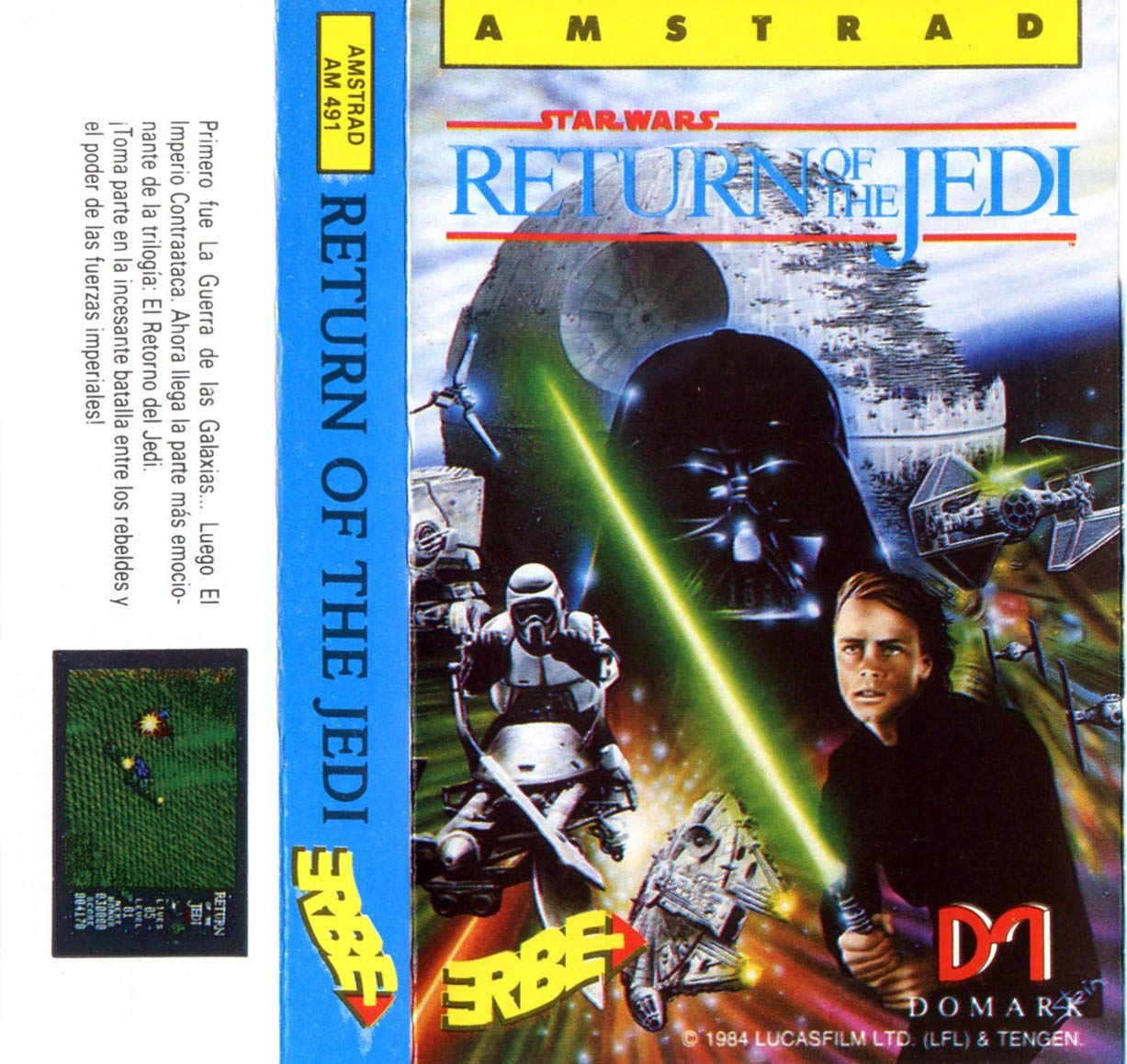Caratula de Return Of The Jedi para Amstrad CPC