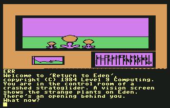 Pantallazo de Return to Eden para Commodore 64