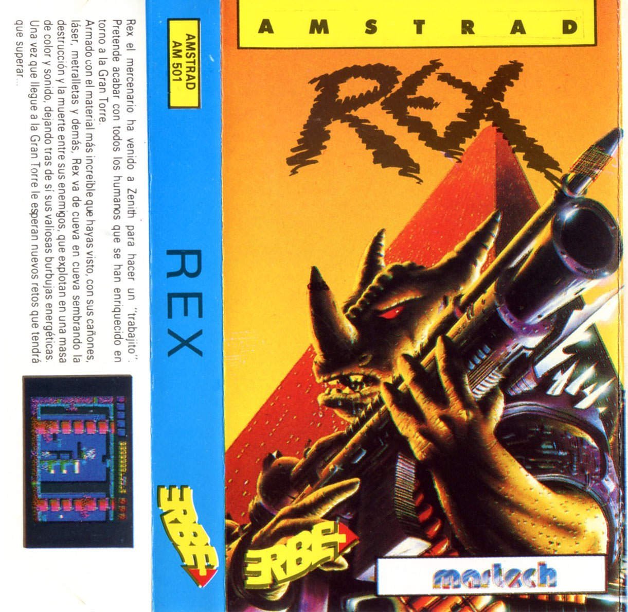 Caratula de Rex para Amstrad CPC