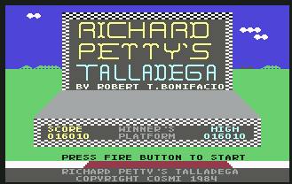 Pantallazo de Richard Petty´s: Talladega para Commodore 64