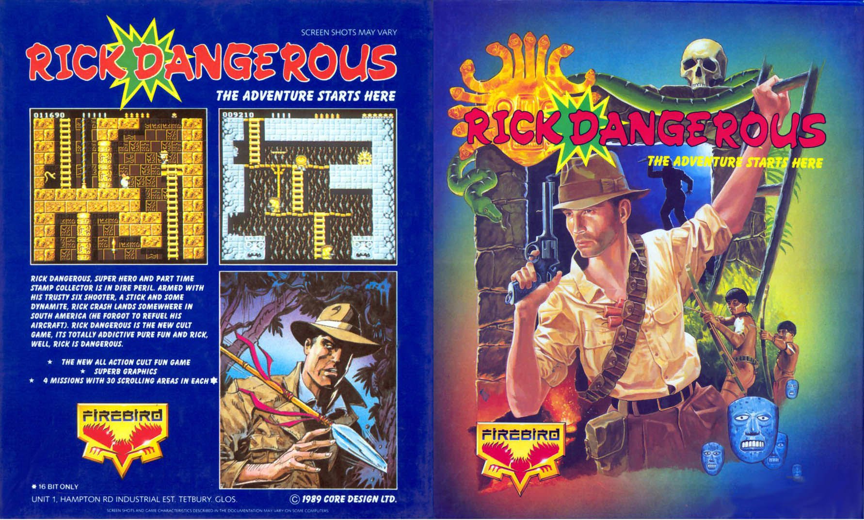 Caratula de Rick Dangerous para Amstrad CPC