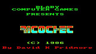 Pantallazo de Ricochet, Blaby para Amstrad CPC