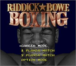 Pantallazo de Riddick Bowe Boxing para Super Nintendo