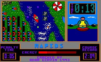 Pantallazo de Riding The Rapids para Amstrad CPC