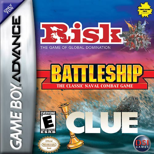 Caratula de Risk/Battleship/Clue para Game Boy Advance