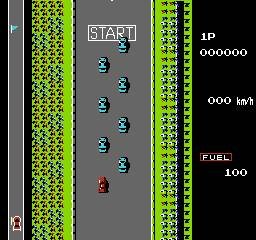 Pantallazo de Road Fighter para Nintendo (NES)