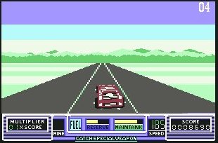 Pantallazo de RoadBlasters para Commodore 64