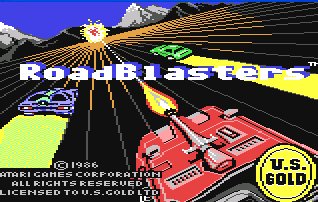 Pantallazo de RoadBlasters para Commodore 64