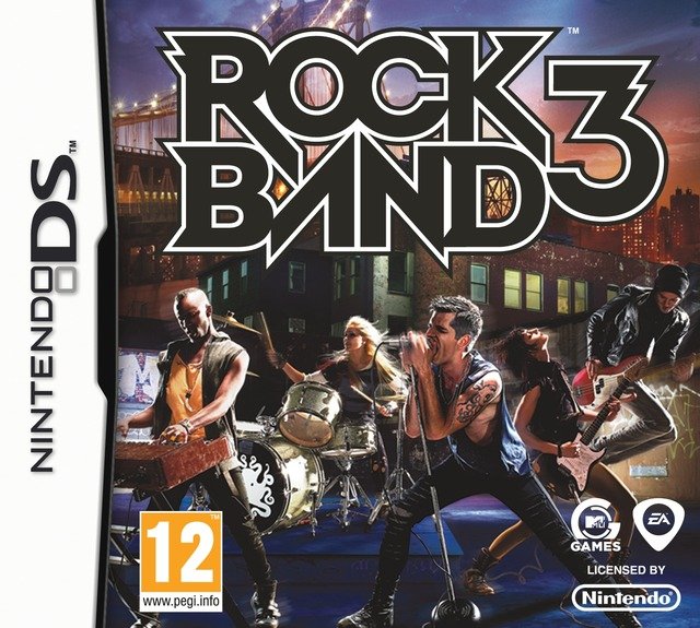 Caratula de Rock Band 3 para Nintendo DS