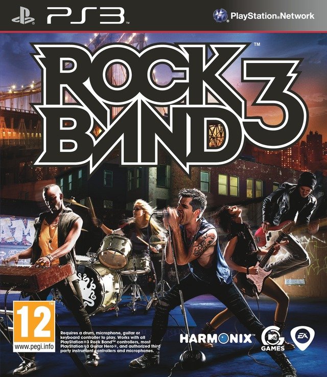 Caratula de Rock Band 3 para PlayStation 3