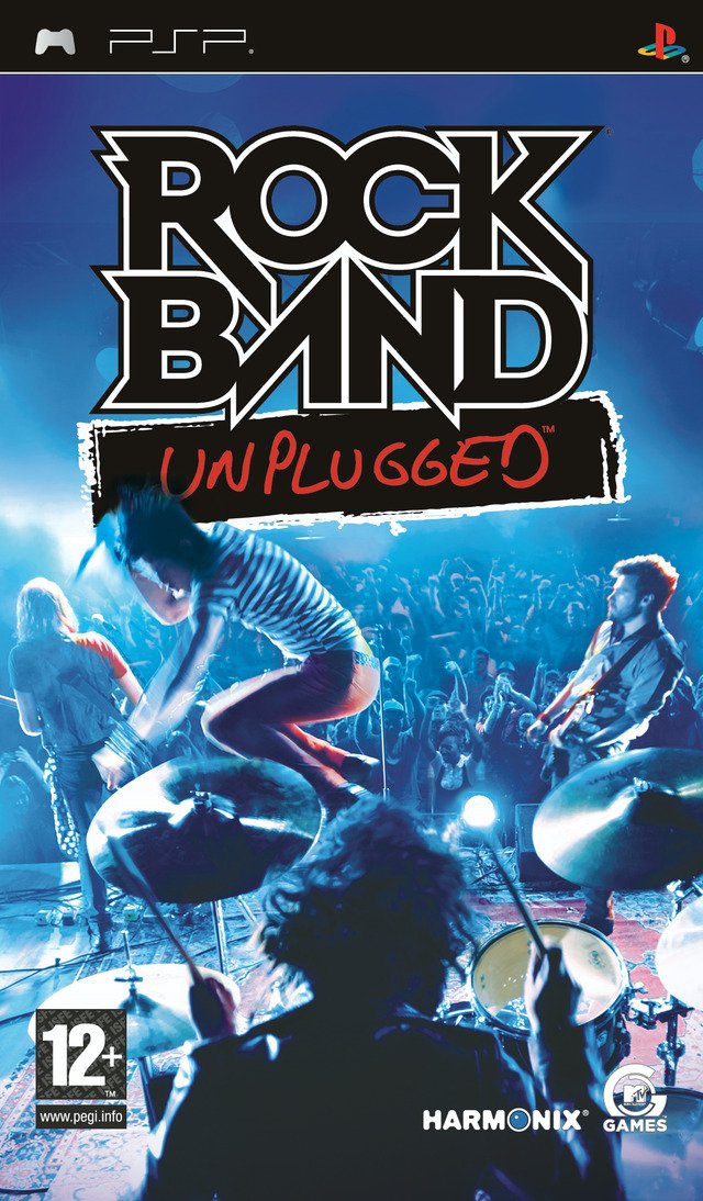 Caratula de Rock Band Unplugged para PSP