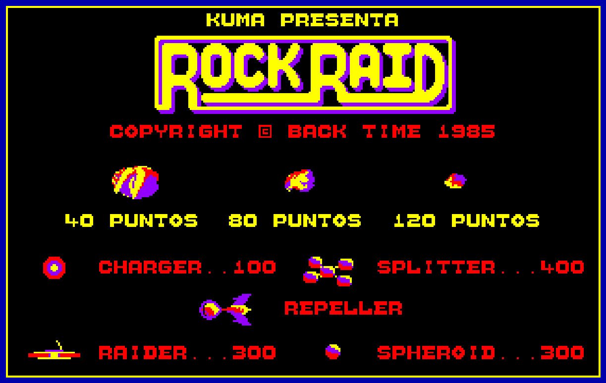 Pantallazo de Rock Raid para Amstrad CPC