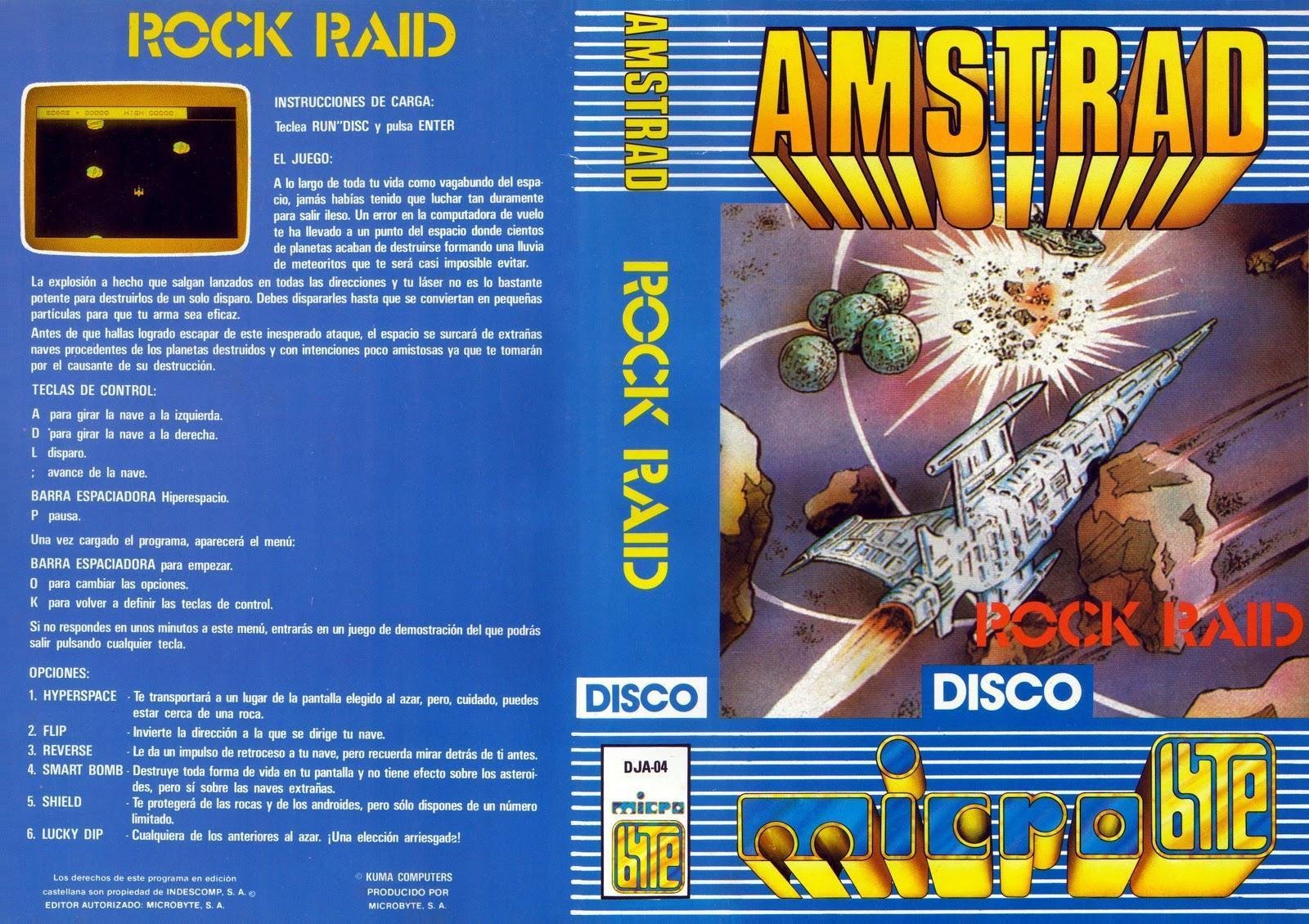 Caratula de Rock Raid para Amstrad CPC