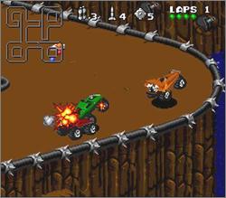 Pantallazo de Rock 'n Roll Racing para Game Boy Advance