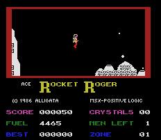 Pantallazo de Rocket Roger para MSX